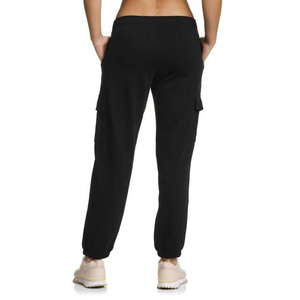 Hot Selling New Style Women's Clothes Casual Slim Fit <b>Flared</b> Pant High Waist 100% Cotton Black Color Women's Pants Trousers 2026 - Product Image 3