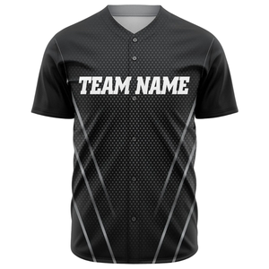 Maillot de baseball noir personnalisé pour hommes, respirant, pour l'entraînement des équipes, vêtements de sport - Product Image 2