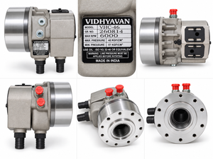 Cylindre rotatif hydraulique industriel VHC-LS à longue course avec soupape de sécurité intégrée, 13 kg, 6000 tr/min, force de traction de 2700 kg, pour tour CNC - Product Image 2