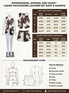 <b>Women's</b> Cowhide Patchwork <b>Leather</b> Set | Genuine <b>Leather</b> Cow Print Asymmetric Western Style Outfit for Summer - Product Image 3