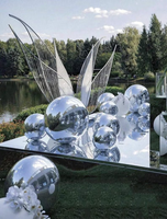 Boule à facettes géante gonflable en PVC argenté pour événements en plein air, décoration d'arche et de tente avec logo personnalisé