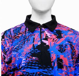 Men's Short Sleeve Casual Shirt With Abstract Print Quick Dry Polyester Button <b>Down</b> Collar Regular Fit Summer Wear - Product Image 3