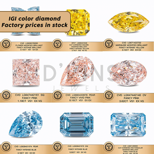 เพชร D'Vins Jewels Lab Grown รูปหัวใจ ขนาด 0.5-5 กะรัต สี D สำหรับทำเครื่องประดับ - Product Image 6