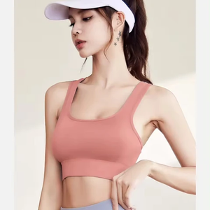 Soutien-gorge de sport le plus vendu en gros pour femmes, sexy, respirant, bralette unie, personnalisable avec LOGO, pour l'entraînement et le fitness - Product Image 3