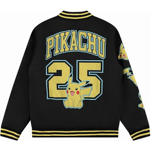 ผู้ผลิตเสื้อแจ็คเก็ตเบสบอลแบบวิทยาลัย ปักโลโก้ แขนหนัง ตัวเสื้อทำจากผ้าขนสัตว์ สำหรับผู้ชาย แบบสั่งทำพิเศษ - Product Image 4