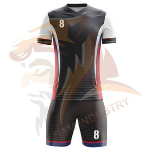 Maillots de football et ensembles d'uniformes personnalisés respirants à séchage rapide 100% polyester, service OEM, uniformes de football sublimés - Product Image 2