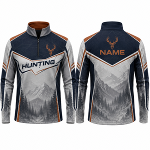 Veste softshell de chasse pour homme, manches longues, impression par sublimation, polyester respirant, vêtements d'extérieur, automne - Product Image 1