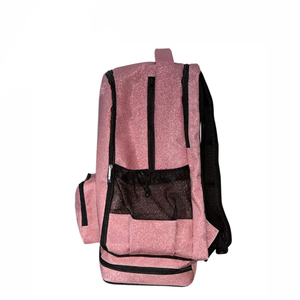 High Quality Cheerleading Glitter Pu <b>Backpack</b> Custom Team Logo Embroidery OEM Custom Sizes Outdoor Use Travel Bag - Product Image 3