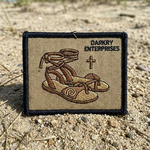 Custom Machine Embroidery <b>Patch</b> Religious Figure Outline Iron <b>On</b> <b>Patches</b> for Clothing Jacket Back Applique <b>Sew</b> <b>On</b> Badge Factory - Product Image 2