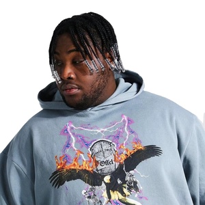 Sudaderas con Capucha para Hombre, 100% Algodón, Personalizadas con Logotipo, Transpirables, Ecológicas, de Manga Larga, Color Sólido, Venta al Por Mayor - Product Image 3