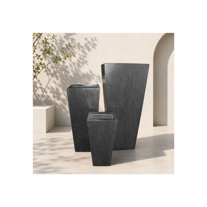 Maceta Cuadrada de Fibra de Vidrio Roja Mate de Lujo, Ligera, Duradera y Moderna, para Jardín, Tamaño Personalizado Disponible - Product Image 1