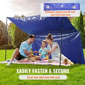 Telo Impermeabile Rinforzato 12x16 ft, 5 Mil, Alta Durabilità, per Campeggio e Uso Multiuso - Product Image 5