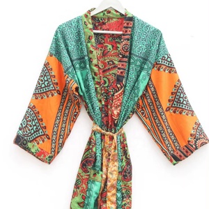 New Arrival Women's Polysilk Kimono Jacket <b>Robe</b> Sari-inspired Dressing Gown for <b>Bridesmaids</b> and Sleepwear - Product Image 1