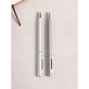 Office 1000 Set 2pcs Rotating Slim <b>Ballpoint</b> <b>Pens</b> 0.7mm Black - Product Image 1