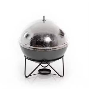 Plat de service isotherme moderne en acier inoxydable avec couvercle, pot décoratif pour table à manger, ustensile de cuisine - Product Image 2