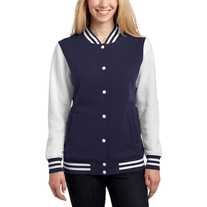 Chaqueta Varsity para Mujer, Tejida, Transpirable, Cómoda, de Alta Calidad, Diseño Personalizable, Abrigo Cálido de Invierno, Venta al Por Mayor - Product Image 1