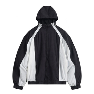 Vestes coupe-vent légères pour l'extérieur, grandes tailles, sur mesure, en tissu ripstop imperméable, respirantes, en nylon, pour hommes - Product Image 1
