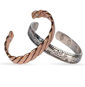 Brazalete Magnético de Cobre Puro para Alivio del Dolor de Artritis, Joyería de Moda Unisex, Imán de Alta Potencia, Energía Saludable - Product Image 5