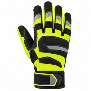 Gants de travail mécaniciens anti-vibration personnalisés, protection des mains contre les chocs, compatibles avec les écrans tactiles, sans doigts, OEM - Product Image 1