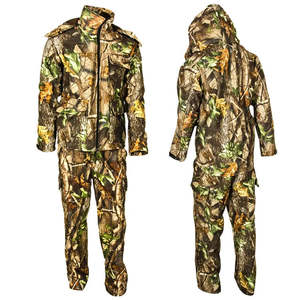 Traje de camuflaje de invierno para caza, conjunto de chaqueta y pantalones impermeables para exteriores, equipo de camuflaje, venta al por mayor OEM - Product Image 1