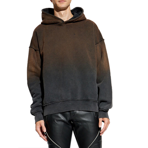 Sudadera con Capucha Oversize para Hombre, Estilo Degradado, Manga Regular, 100% Algodón, Felpa Francesa, Anti-Pilling, Estilo Otoñal - Product Image 5