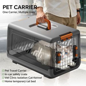 Lettiera per Gatti Spaziosa Grigia a Tema Aviazione con Maniglia, Toilette per Gatti da Viaggio per Interni, Grande e Anti-Tracciamento - Product Image 2