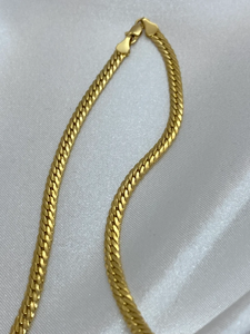 Golden Mary Canada 18k Gold Plated Link Chain Necklace 16inch 3.85mm Unisex Gift Vintage IGI Certified Fashion Jewelry - Product Image 4
