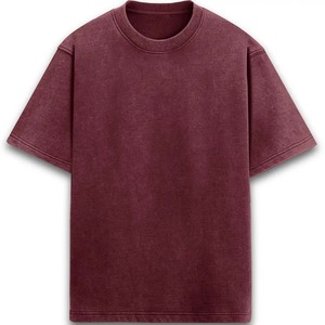 T-shirt Homme Oversize Couleur Unie Manches Courtes Col Rond Décontracté en Coton Jersey Uni - Product Image 1