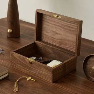 Custom Luxury Wooden Jewelry <b>Box</b> <b>Set</b> Rectangle Shape Classic Design Lacquer Finish Dishwasher Safe 1 Layer Storage <b>Box</b> <b>Set</b> - Product Image 6