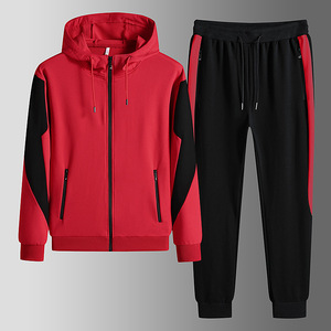 Conjunto Deportivo de Dos Piezas para Hombre, Talla Grande, con Capucha, Transpirable, Ecológico, Ligero, para Gimnasio, con Logotipo Personalizado, Estilo Jogger, Informal, para Invierno - Product Image 2