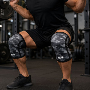 Genouillères de sport unisexes en néoprène à sublimation, épaisses, à compression, pour la musculation et les haltères - Product Image 5
