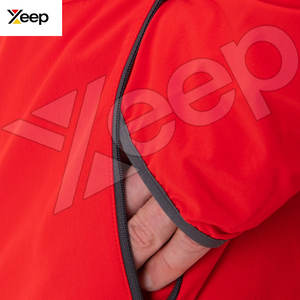 New Trend Custom Design <b>Hooded</b> Front Logo Softshell <b>Jacket</b> with Zipper Pockets Quick Dry & Breathable Polyester/Cotton Fabric - Product Image 4