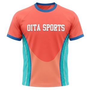 Men Coral Turquoise Sublimated Netball Jersey Shorts Set Polyester <b>Athletic</b> Performance Team Sports Wear Competition Apparel - Product Image 3