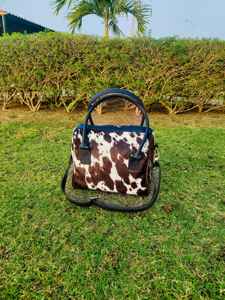 Bolso Tote de Cuero Vacuno con Cierre de Cremallera, Logotipo Personalizado, Estilo Vintage, Color Personalizable, Alta Calidad, Todas las Temporadas LHTB-0106 - Product Image 3