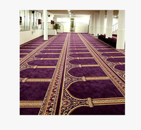 Tapis de prière musulman de luxe en peluche tuftée, lavable, résistant aux taches, en nylon ignifuge et antidérapant, vente directe d'usine Oushang, 2'x3'