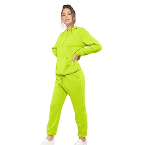 Conjunto Deportivo de Dos Piezas para Mujer, 100% Algodón, Ligero, Transpirable, con Estampado, Sudadera con Capucha y Pantalones de Chándal - Product Image 5