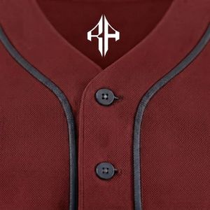 Ensemble de baseball pour hommes, matière 100% polyester, col en V de haute qualité, impression par transfert par sublimation par RIVIAN ATLANTIC - Product Image 6