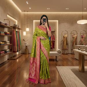 <b>Hot</b> Selling <b>Saree</b> For Wedding and Festival Wear Silk Fabric <b>Saree</b> For Indian Supplier With Low Rate - Product Image 1