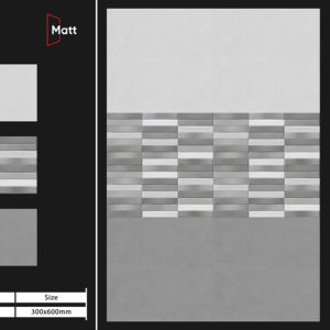 Azulejos de Porcelana Mate Refinados de 300x600 mm Diseñados para Interiores Coherentes que Ofrecen Resistencia, Precisión y Diseño Duradero - Product Image 1