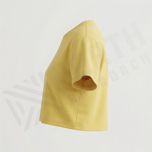 Custom Women Retro Vintage Letters Embroidery Eco-Friendly Summer <b>Distressed</b> Customized Color O-Neck Acid Washed Tee Gym - Product Image 3