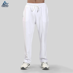 In One Solid White Color Wholesale Rate Top Quality Breathable Lightweight Easy To Wear <b>Men</b> Outer Wear Fitness Trousers - Product Image 1