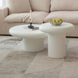Table basse en béton moderne Vandana Astra Zenova pour salons - Product Image 1