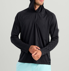 เสื้อฮู้ดดี้ตกปลา OEM แขนยาว ป้องกันแสงแดด UPF 50+ พร้อมหน้ากาก ป้องกันแสงแดด แห้งเร็ว ทันสมัย เนื้อผ้านุ่ม - Product Image 6