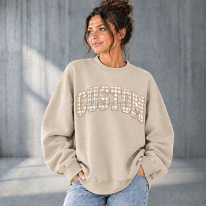 High Quality Custom Oversized Mockneck <b>Sweatshirt</b> Heavyweight Cotton <b>Retro</b> Style Letter Print Soft Fleece Tops All Season Wear - Product Image 3
