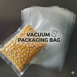 Rouleau de sacs sous vide en PE de qualité alimentaire, transparents, gaufrés, résistants à l'humidité, avec logo personnalisé pour les snacks et les produits secs (vente en gros) - Product Image 1
