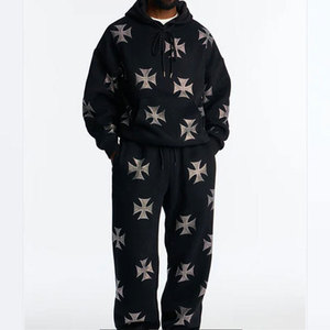 Sweat à capuche zippé surdimensionné personnalisé pour homme, style streetwear, délavé à l'acide, effet vieilli, imprimé en relief, délavé soleil - Product Image 3