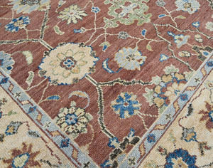 Lujosa alfombra moderna con nudo grande, Alfombra de seda de bambú de lana anudada a mano, alfombra bordada de pila baja, estilo turco, decoración del hogar, Picnic de oficina - Product Image 4