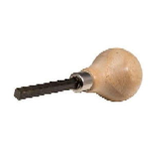 Poussoir carré et poussoir à rainure en V 4,9 pouces en acier inoxydable avec manche en bois, outil de sertissage de bijoux DIY ZETOMEDPRO - Product Image 1