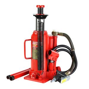 Martinetto idraulico per bottiglie da 12 tonnellate da 10.2 20.1 pollici di sollevamento con impugnatura lunga a 2 sezioni per Auto Auto riparazione ingegneria industriale - Product Image 5