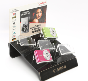 Innovador soporte de exhibición de cámara de acrílico con panel trasero publicitario para una mayor visibilidad y compromiso de la audiencia - Product Image 3